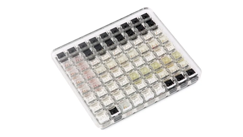R3 KBDfans супер 72 переключатели тестер zealio cherry gateron kailh коробка темно-синий переключатель