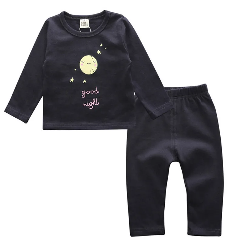 Children Clothes Kids Clothing Set Boys Pajamas Sets Dot Styling Nightwear Print Girls Sleepwear Baby Pyjama | Детская одежда и