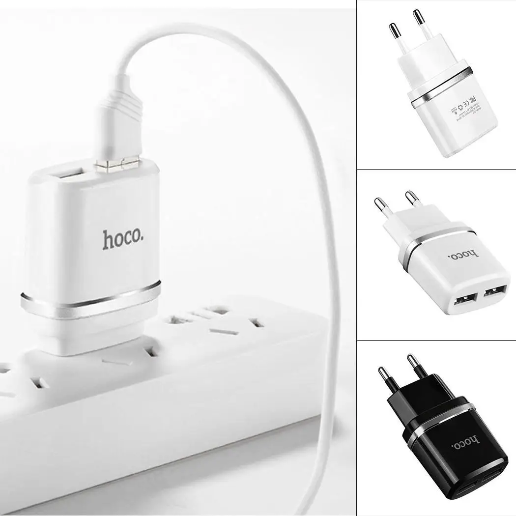 C11/C12 EU зарядное устройство 2.4A двойной USB для e и Android с кабелем|Зарядные устройства