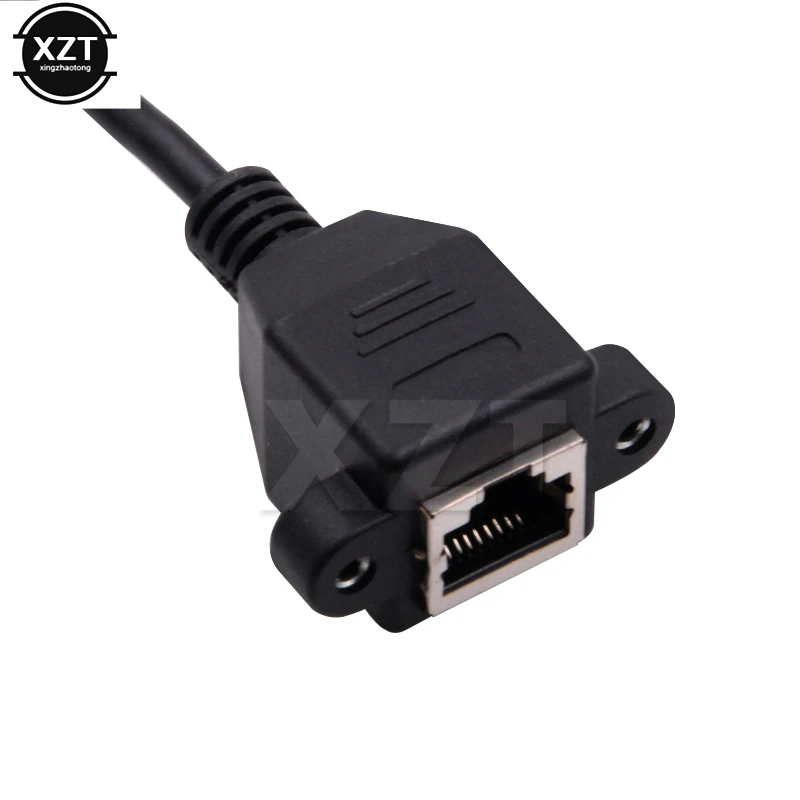 Удлинительный кабель 30 см 60 1 м 5 под углом 90 градусов 8P8C FTP STP UTP Cat5 RJ45 с винтом Lan