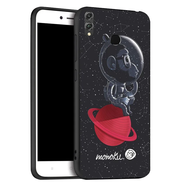 Чехол для huawei Honor 8X 8A 9 10 Lite чехол s Space Moon Astronaut, чехол для телефона huawei Honor 7C 7A Pro, чехол-бампер