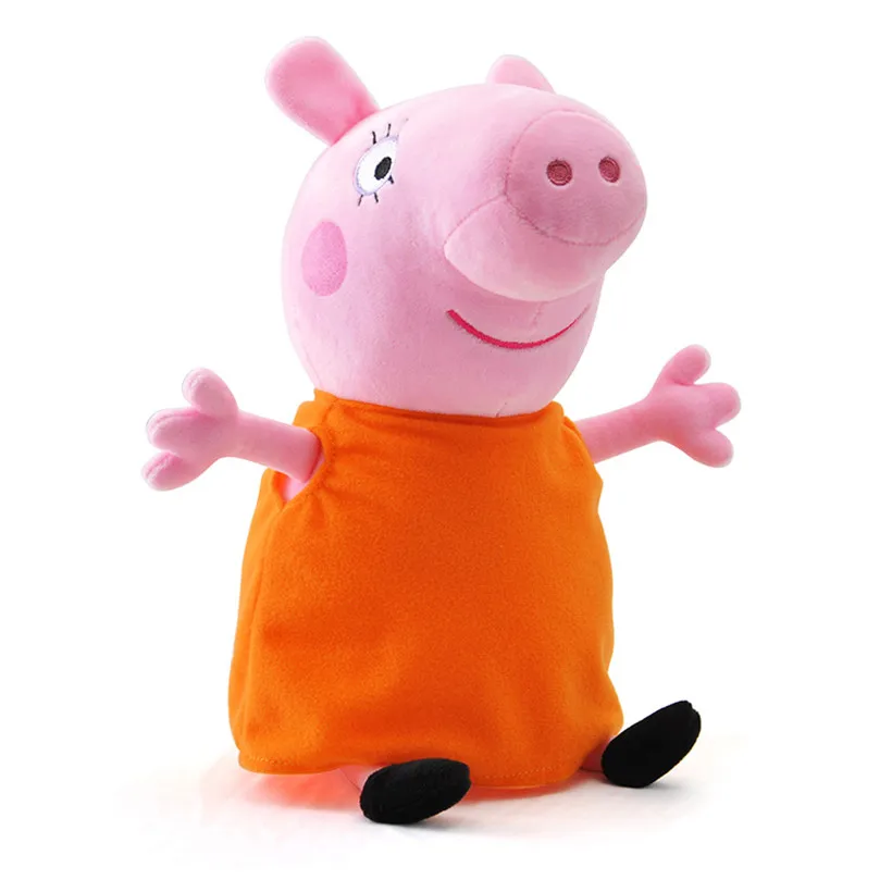 Peppa Pig Family Джордж папа мама 19 см оригинальная плюшевая кукла Pelucia|Персонажи