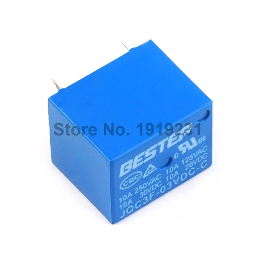 10 шт. beшаг T73 3 в реле синий JQC3F-03VDC-C