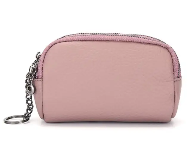 Light purple Форма для пельменей из воловьей кожи, Женский кошелек для монет, милый 3 маленький кошелек на застежке, Сменный Чехол, держатель для ключей, клатч, сумочка, женский кошелек - Цвет: Light purple