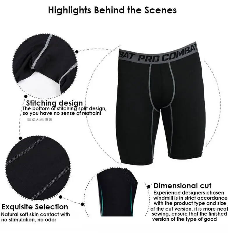 Спортивная одежда плотно облегающие мужские шорты 2017 новые Бермуды для серфинга