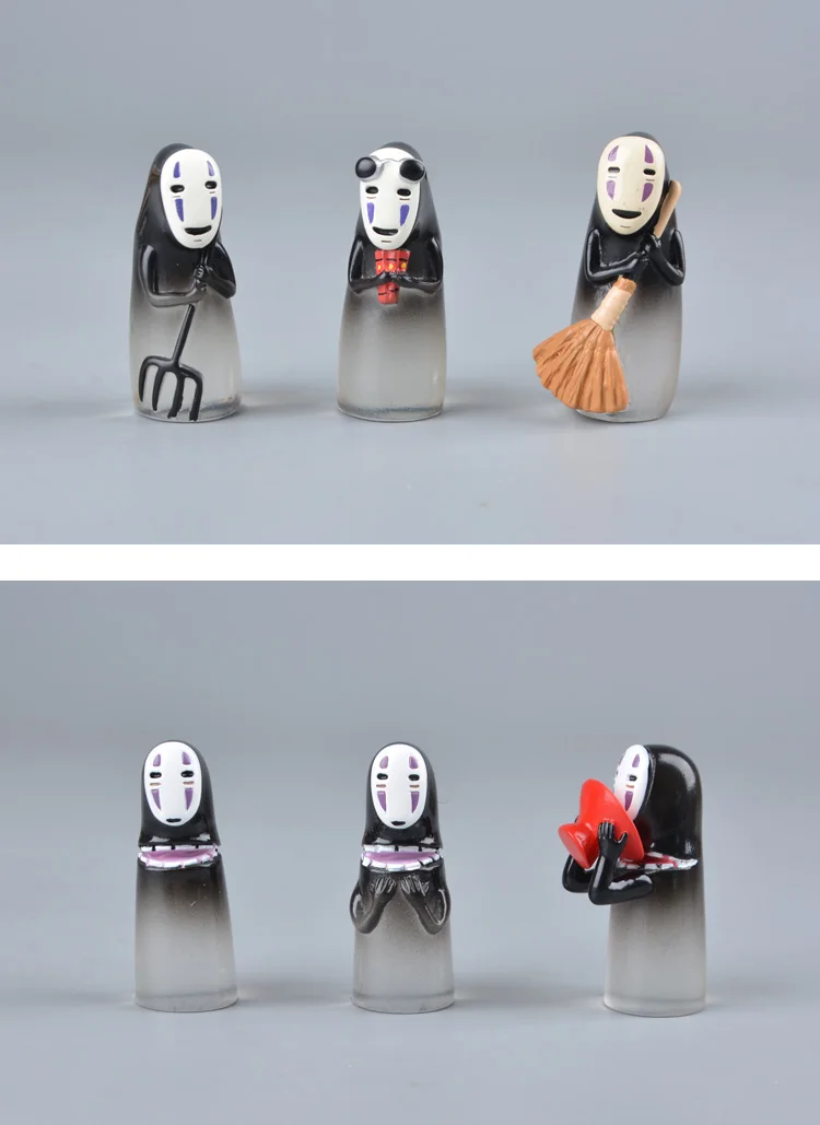 Koteta японское аниме студия Ghibli Унесенные призраками фильм Chihiro No Face Man модель мини-фигурка Хаяо Миядзаки украшения
