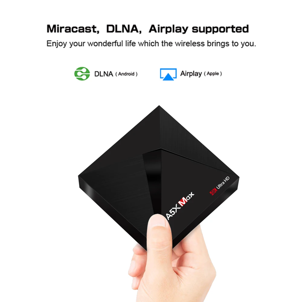 A5X MAX tv Box RK3328 2 4 GHz WiFi 4K Smart Android 9 0 4G ram 32G rom BT OTT BOX медиаплеер PK A95X R2 TX3|ТВ-приставки и