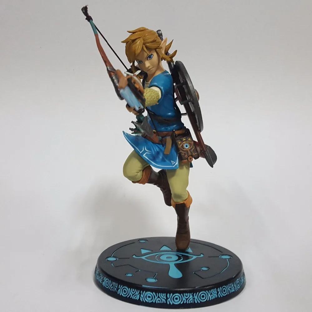 Zelda 320 мм ПВХ фигурка Аниме игра Link Дыхание Дикого Коллекционная модель
