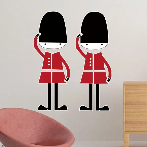 Красочный солдат Англия достопримечательность флаг отметка иллюстрация узор