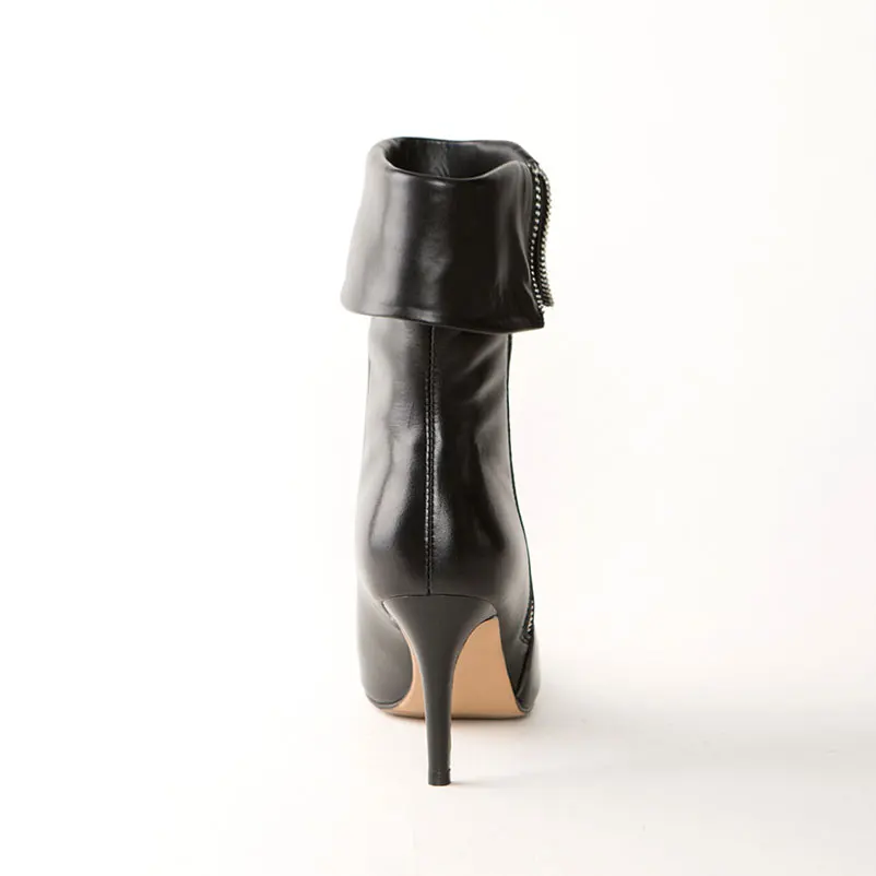Women Boots Genuine Leather Quality Ladies Shoes European Fashion Ankle Autumn Sexy Heels Pointed Toe | Обувь