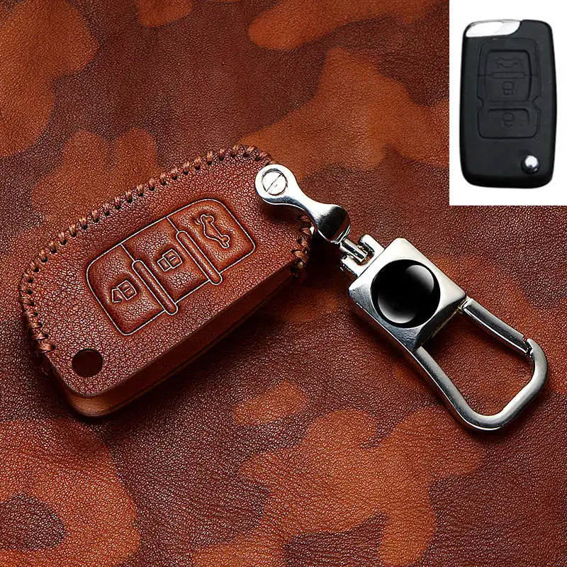 Кожаный чехол для автомобильных ключей в виде ракушки Geely Emgrand EC7 EC8 GX7 GS GC9 EC715 EC718