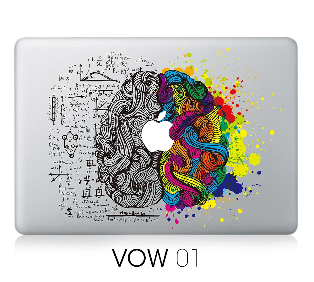 Цветная наклейка для ноутбука MacBook Pro декоративные виниловые наклейки Mac Air