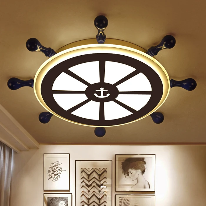 Светодиодный потолочный светильник E27 в мультяшном средиземноморском стиле 110 В