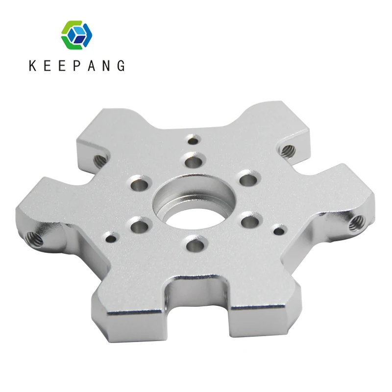 

Kee Pang 3D Printer Efforter Aluminum Metal Extruder Hotend Fisheye Efforter M4 for Delta Kossel Fisheye Effector Aluminum Block