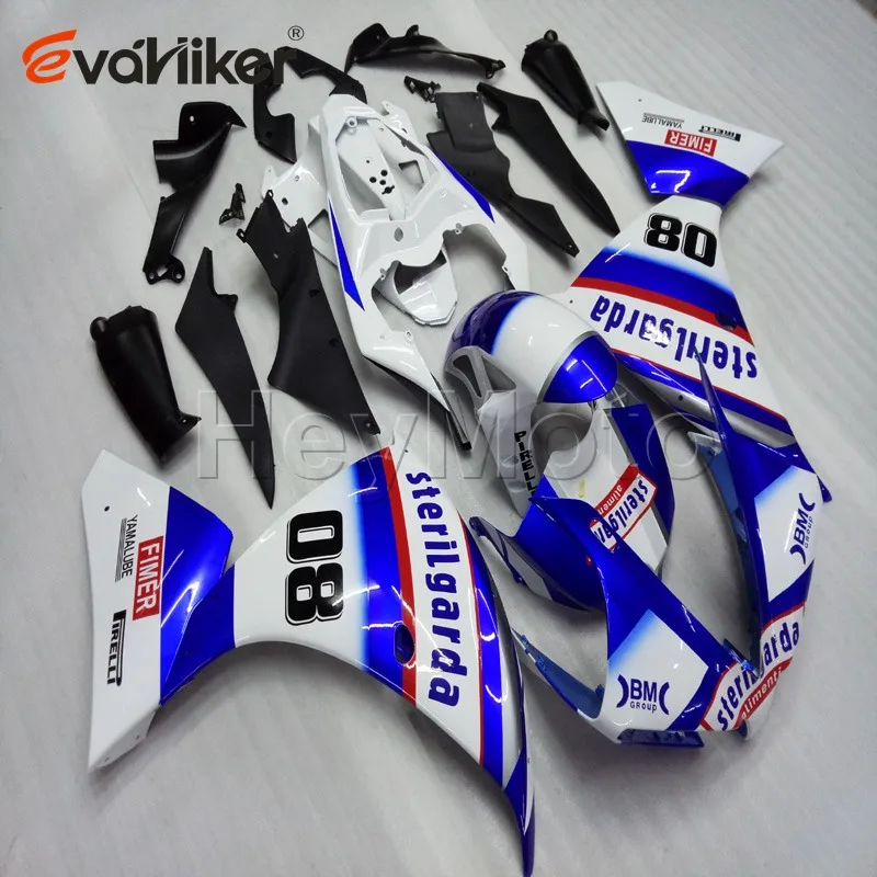Комплект кузова мотоцикла для YZFR1 2009 2010 2011 белый черный YZF R1 09 10 ABS пластиковые