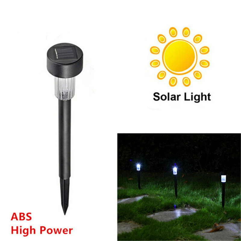 Водонепроницаемые лампы на солнечной батарее белый точечный светильник из АБС