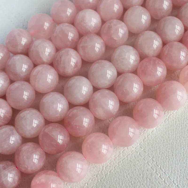 Розовые кварцевые бусины Laerf beads 16 мм 20 шт