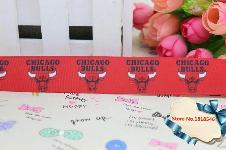 7/8 inch basketball team sport printed grosgrain ribbon 22mm party decoration series promotion time-limited | Дом и сад