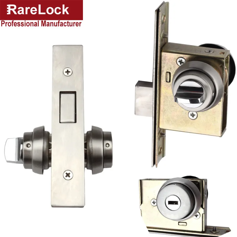 Rarelock рождественские принадлежности из нержавеющей стали замок двери с одной стороны кнопки с одной стороны ручка для офиса дома безопасности оборудования DIY a