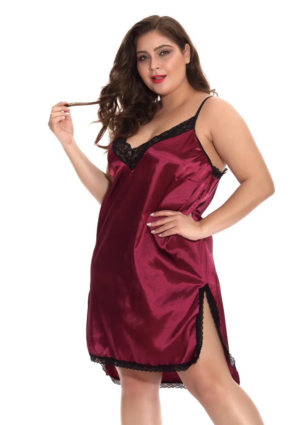 Плюс Размеры Для Женщин Сексуальное белье Babydoll шнурка сорочка Порно секс нижнее