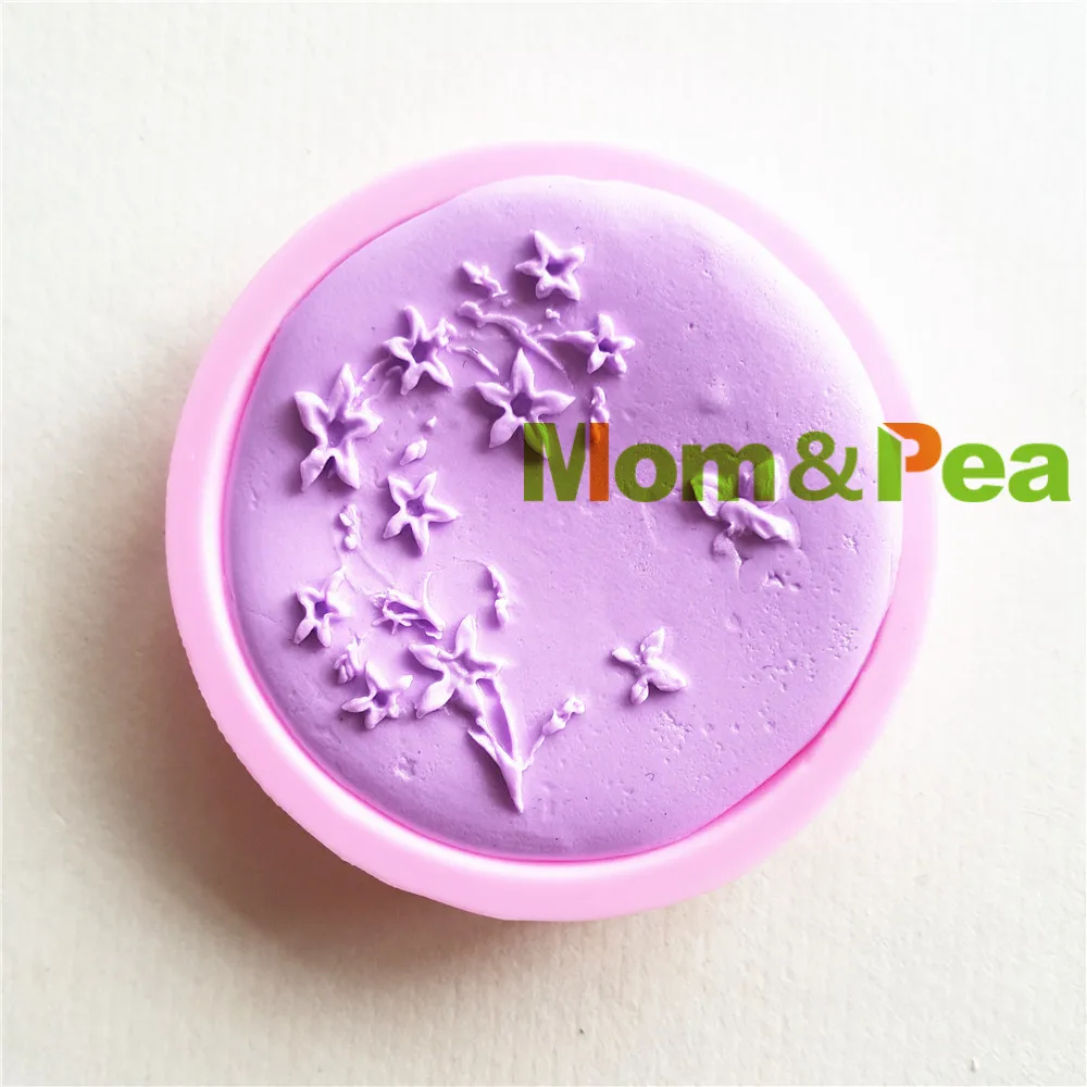 Силиконовая форма Mom & Pea MP160 с бабочками и цветами 3D формы для украшения торта
