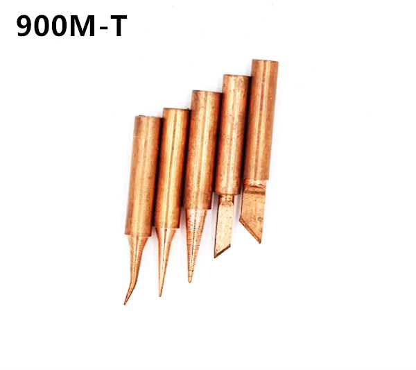 

SZBFT Mix Lead-free Diamagnetic pure copper soldering iron tip Solder tip 933.376.907.913.951,898D,852D+ Soldering Station