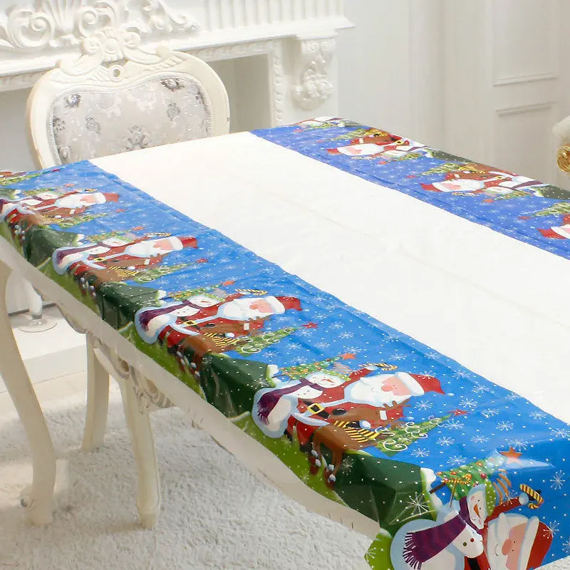 Santa Claus Рождественская прямоугольная скатерть, кухонные обеденные скатерти, рождественские украшения для дома, Новогоднее украшение - Цвет: Santa Claus