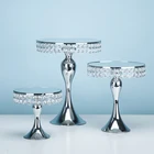 Зеркальная подставка для торта, серебристого и золотого цвета, для украшения торта, 1-5 шт.