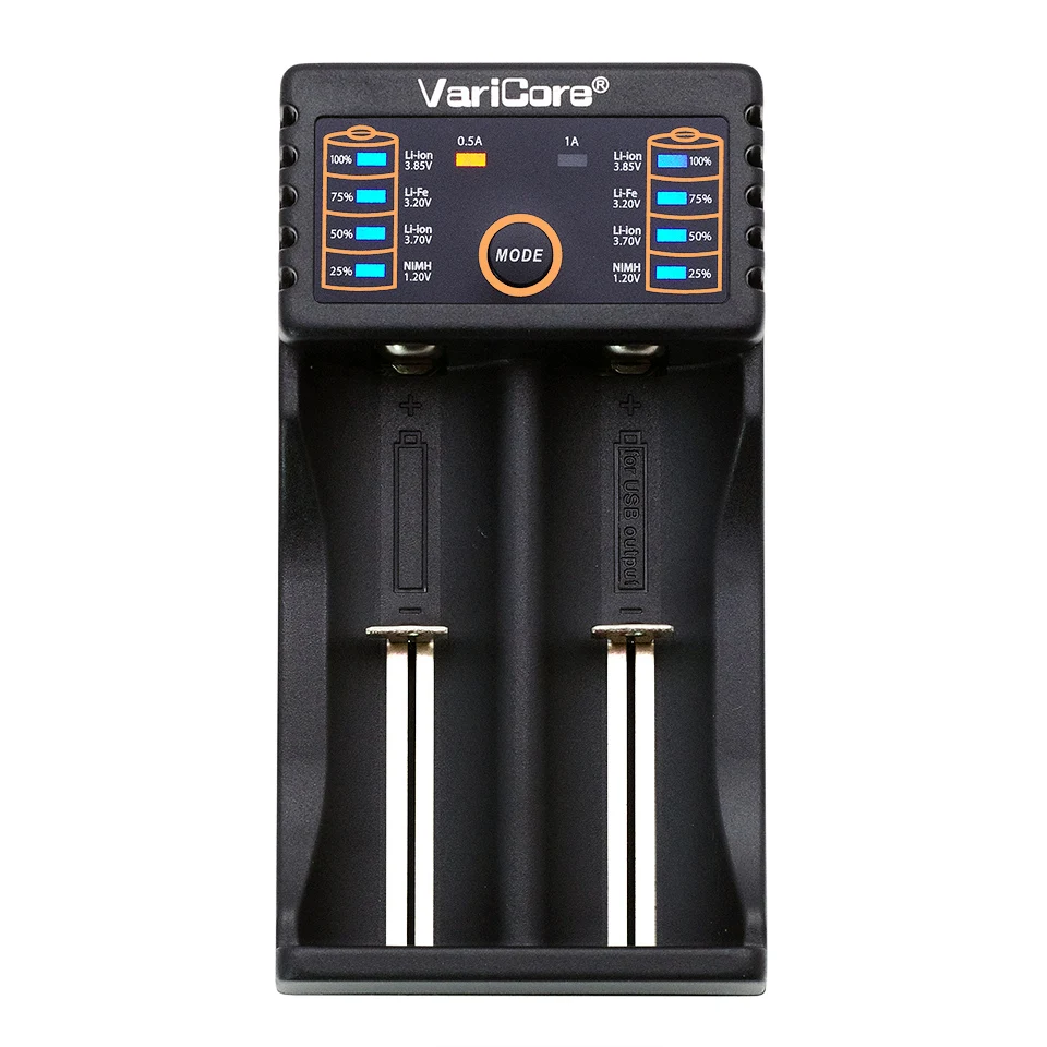 Зарядное устройство Varicore v20i U4 1 2 V 3 7 85 aa/AAA 18350 26650 10440 14500 16340 25500 NiMH литиевая батарея