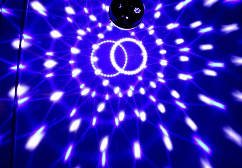 Бесплатная доставка DHL Мини RGB LED MP3 DJ клуб паб диско Вечеринка музыка Хрустальный