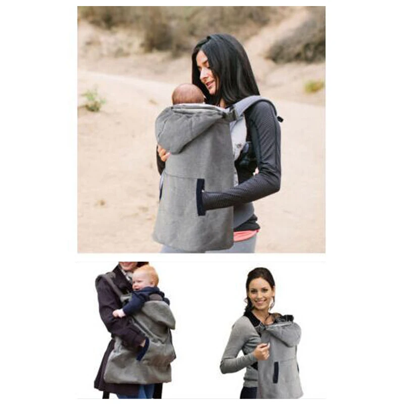 Теплая накидка для кормления мягкий зимний плащ кенгуру с капюшоном 2019|Рюкзаки и