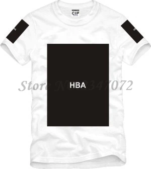 Футболка унисекс hba с короткими рукавами и квадратным принтом для любителей