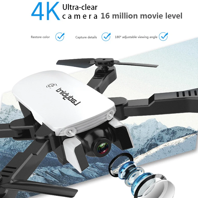 R8 Дрон 4K HD воздушная камера Квадрокоптер оптический поток hover Смарт следование двойной камеры дистанционного управления вертолет с камерой