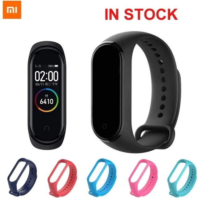Xiaomi mi-браслет 4 Bluetooth 5,0, умный браслет, фитнес-трекер, браслет AMOLED с цветным экраном, AI, пульсометр mi Band 4