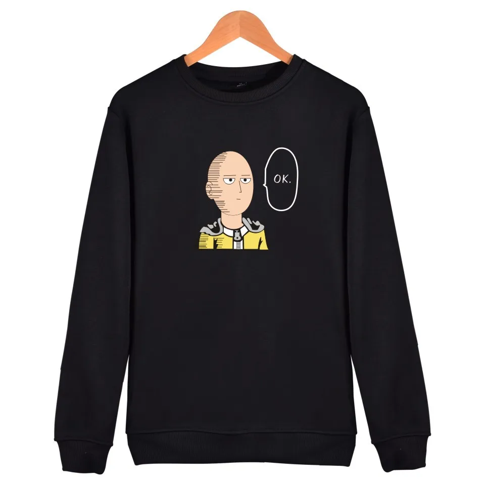 One Punch Man Hero Saitama Oppai Аниме толстовки пуловер флисовая толстовка мужская и женская