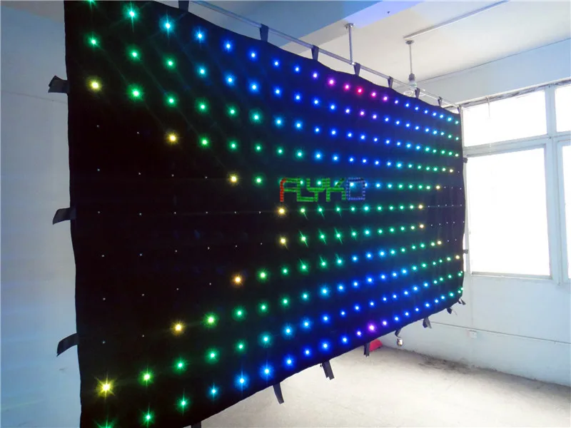Бестселлер светодиодная видеозанавеска DJ на фотографиях модель P18|led video curtain|video
