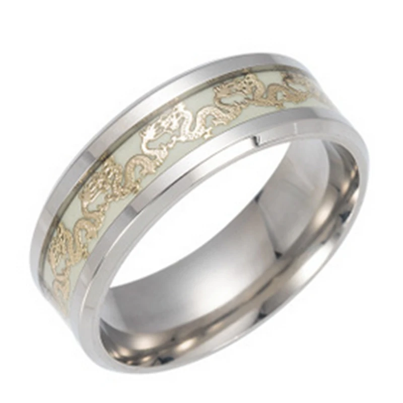 Новое поступление 2018 персонализированное кольцо Мужские кольца флуоресцентные