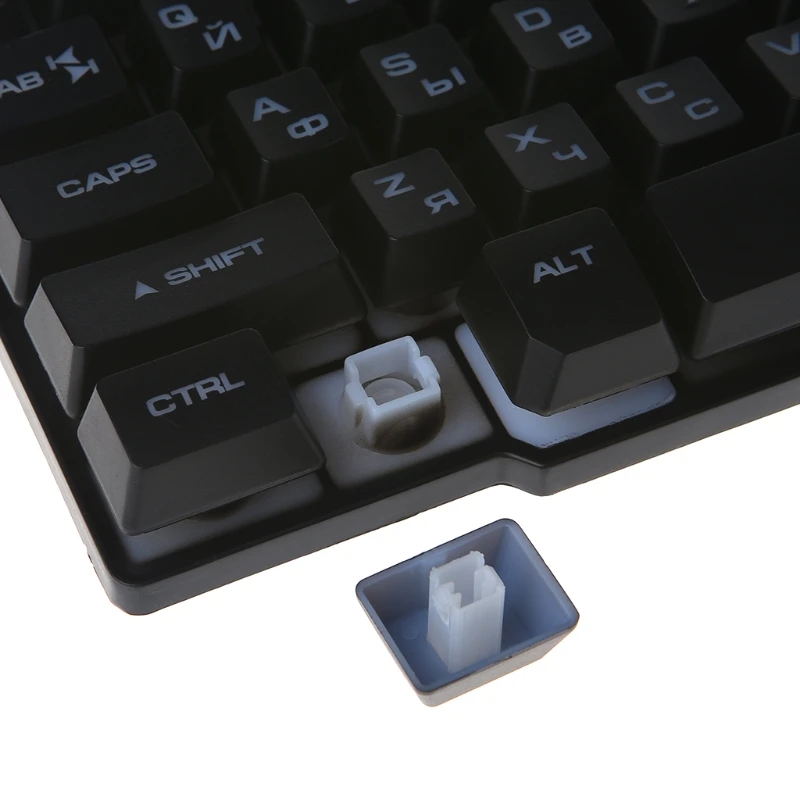 Русская игровая клавиатура с красочной подсветкой Keycaps Gamer для ПК Игр игроков