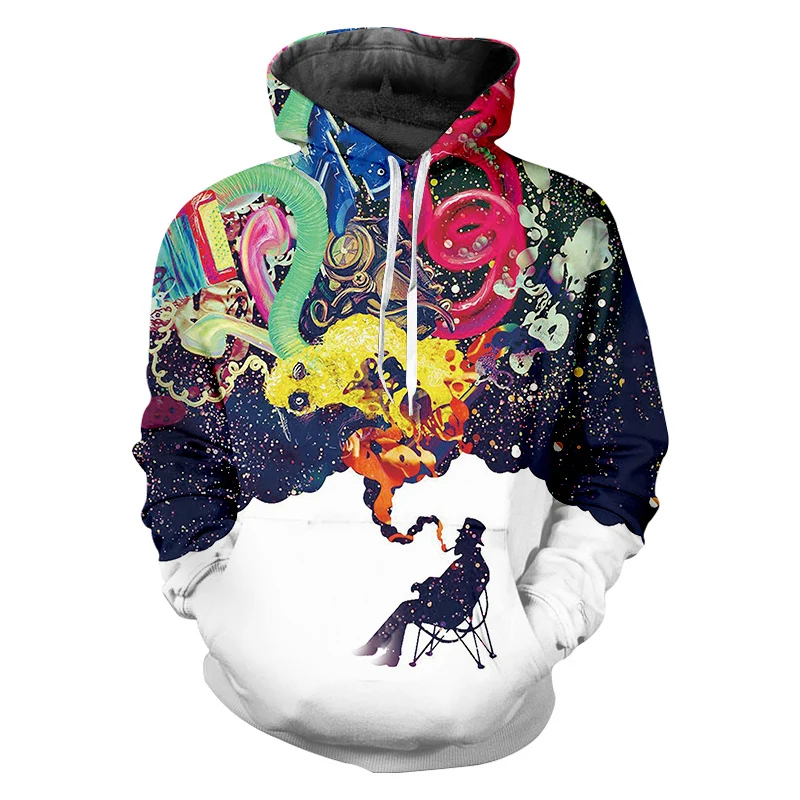 OGKB Новинка весна осень мужские/женские 3d печатные фиолетовые улыбающиеся