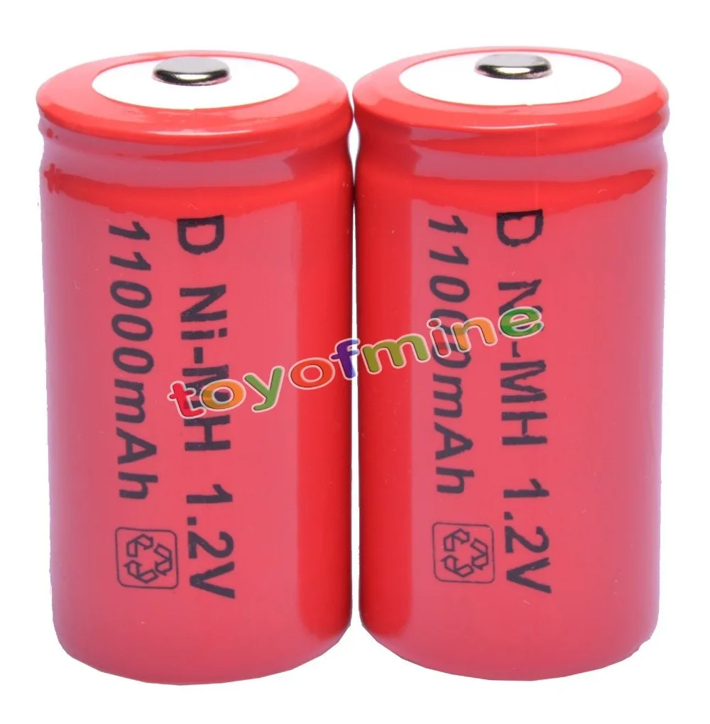 2x D размер аккумуляторная батарея Ni MH 1 2 V 11000mAh красный|battery battery battery|battery 1.2vbatteries