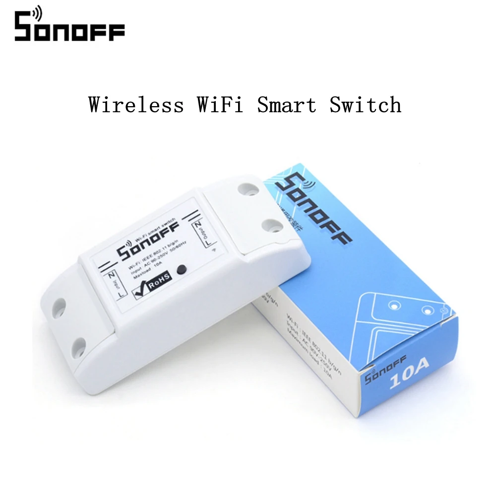 Wireless Switch SONOFF умный дом Комплект беспроводной WiFi Температура Влажность 4CH умный переключатель человеческого тела датчик движения пульт дистанционного управления Замена - Цвет: Wireless Switch