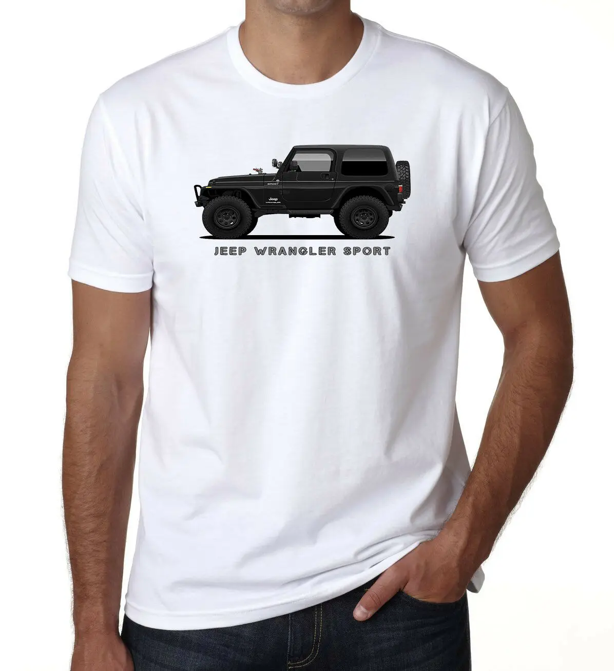 2019 Крутой Джип Wranglers Спортивная Мужская футболка Детская 4X4 внедорожник белая с