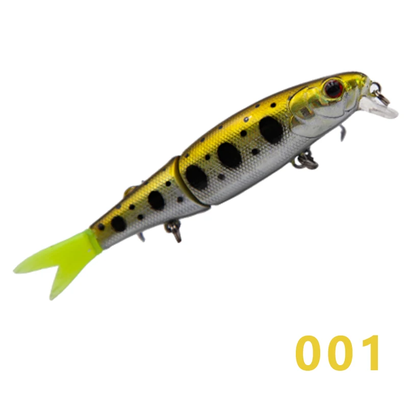 001 9cm 7.4g Hunthouse jackal, приманка для щуки, 11,3 см и 9 см, шарнирная приманка, мягкий хвост, гольян, приманка для дайвинга, плавающие приманки, медленное погружение, приманка для рыбалки - Цвет: 001 9cm 7.4g
