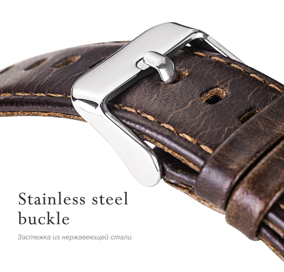 HOCO Quick Release Watch Band 20 мм ремешок из натуральной кожи для huawei Часы Спорт Смарт часы Ретро замена Браслет