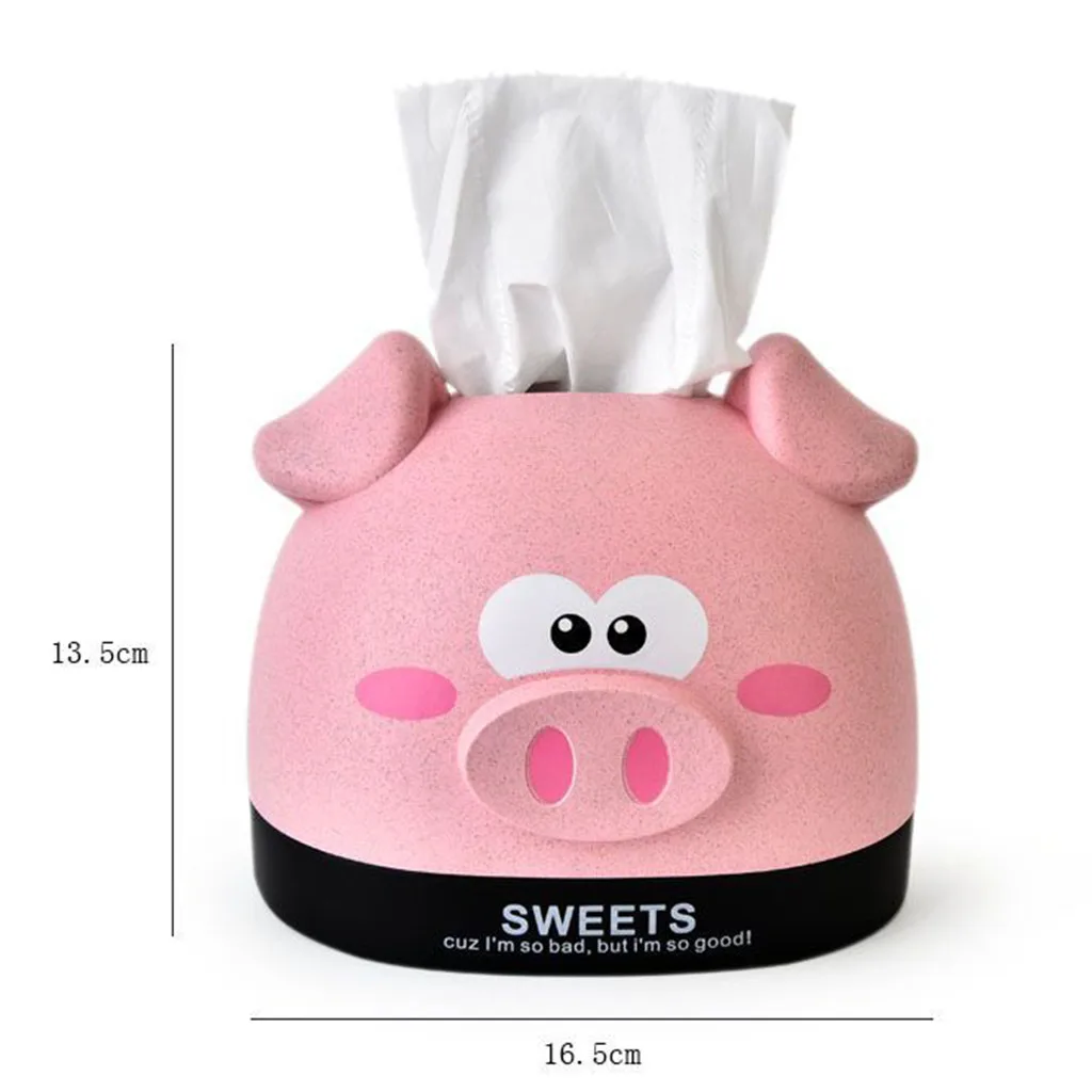Коробка для хранения бумажных полотенец в форме свиньи Портативная Домашняя