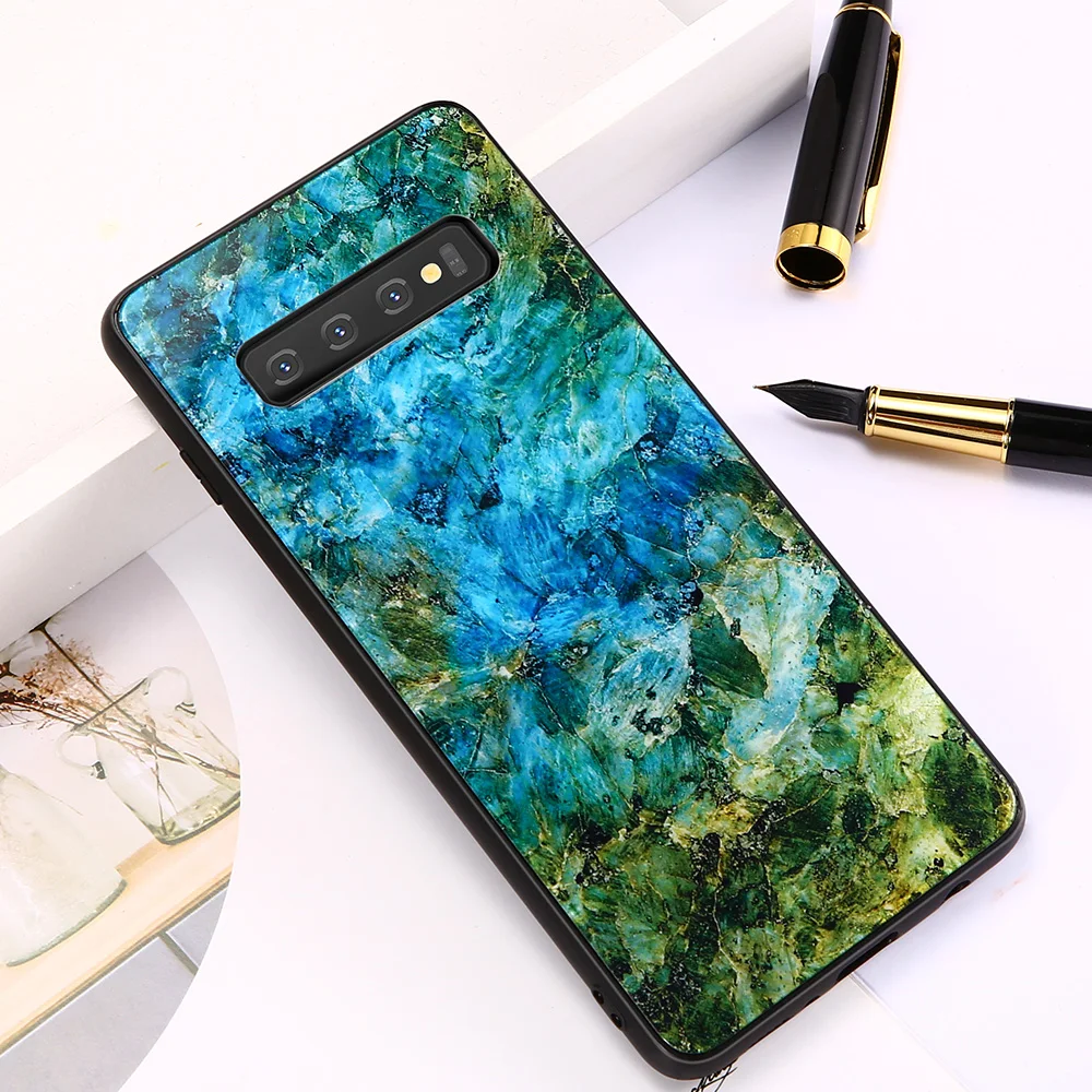 Стеклянный чехол KISSCASE для SamsungA50 S8 S9 S7 Galaxy S10 Edge Plus M50 J4 J7 Shell|Бамперы| |