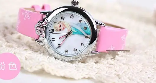 Relogio feminino мультфильм детей смотреть Принцесса Эльза Анна часы для любимая