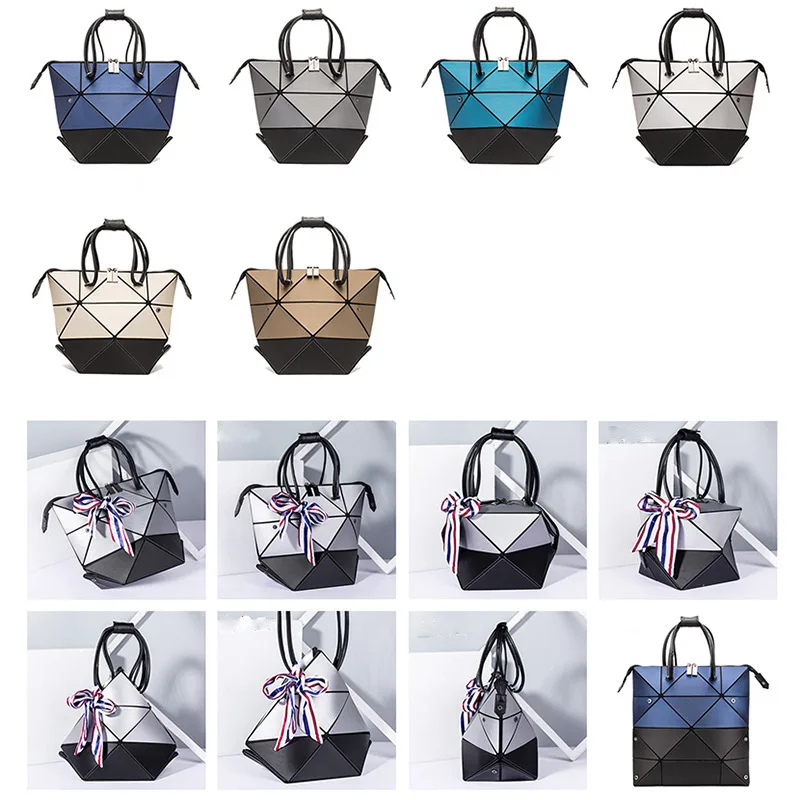 Maelove новые женские Геометрия lattic сумка складной хозяйственные сумки композитный матовый цвет Геометрическая Сумочка