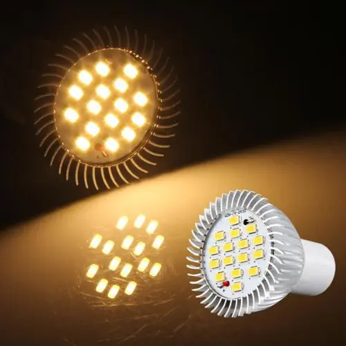 10x GU10 16 SMD СВЕТОДИОДНЫЙ 5630 W теплый белый/белый точечный светильник высокой