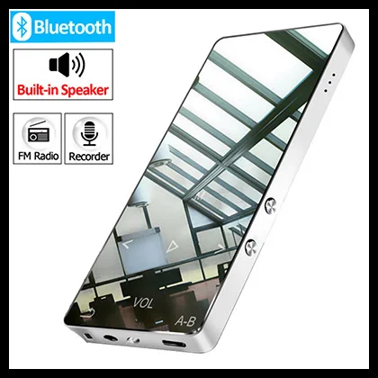 Bluetooth 4,1 mp3-плеер с сенсорной клавишей ультра тонкий 8 ГБ MP3 музыкальный плеер 1,8 дюймов цветной экран без потерь звук с FM электронной книгой